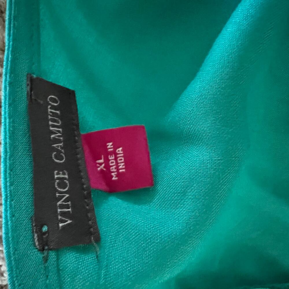 Vince Camuto Women's V-Neck Tie-Shoulder Angled-Hem Jumpsuit Size: Various - Picture 5 of 8